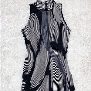 Black & White Bodycon Dress